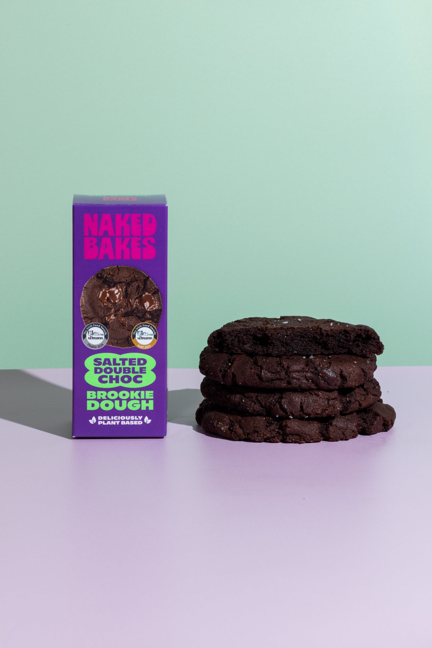 Salted Double Chocolate Chip Brookie Dough