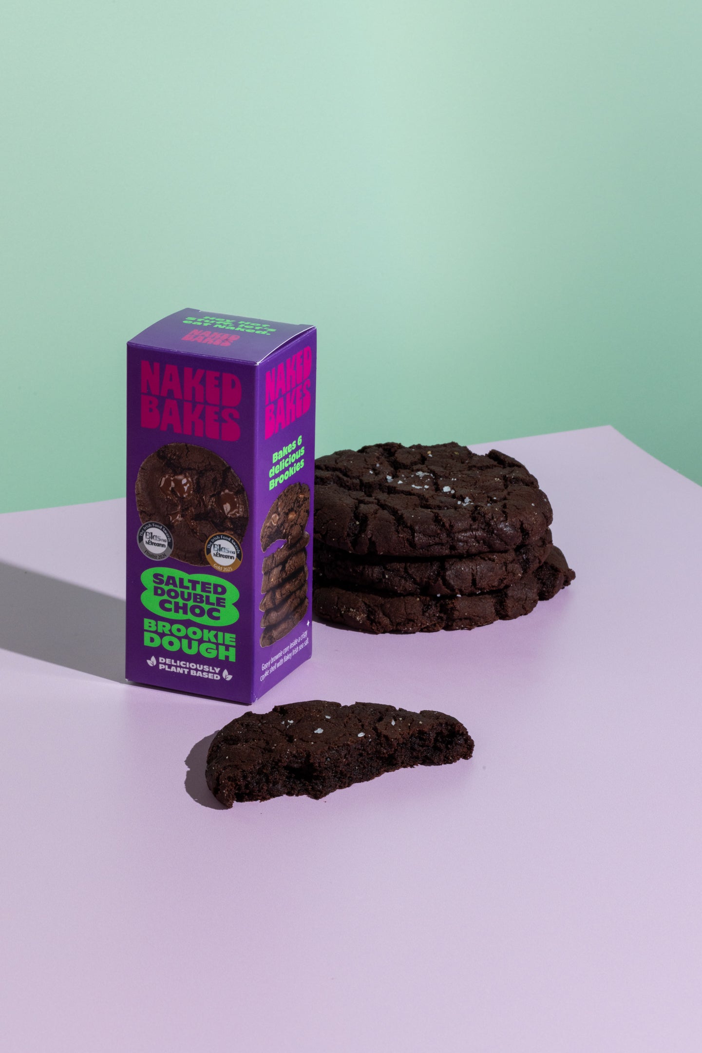 Salted Double Chocolate Chip Brookie Dough