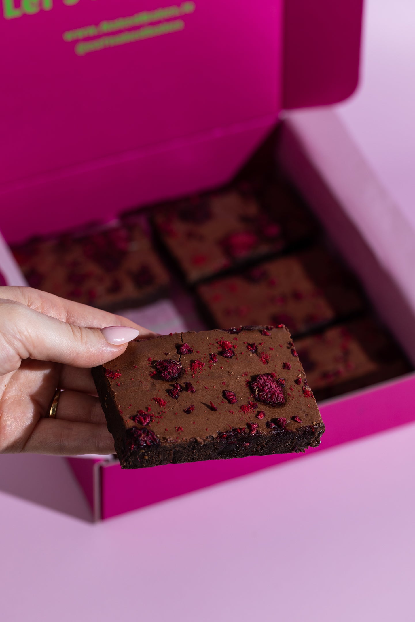 Raspberry Fudge Brownies